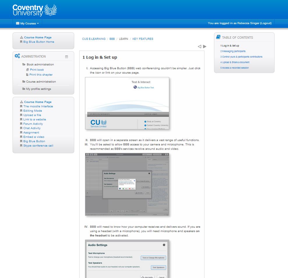Moodle course explaining how to build Moodle courses