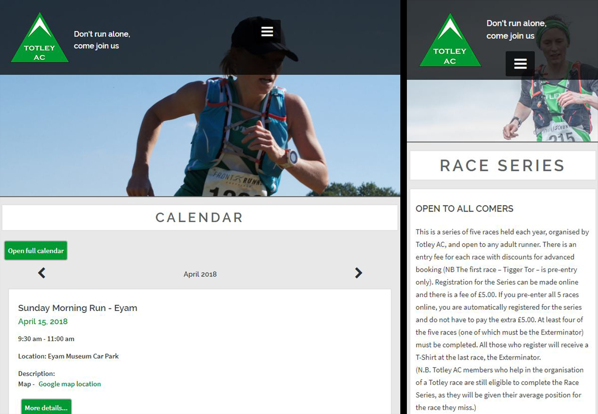 Totley AC Calendar